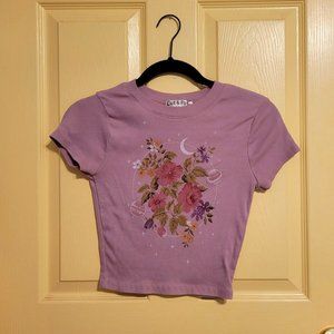 Lilac Cropped Shirt